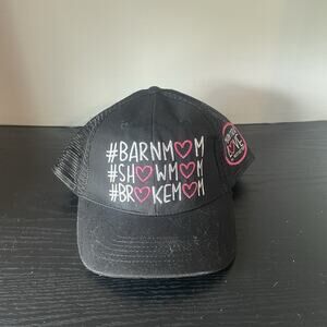 Barn Show Broke Mom Ball Cap Mantra Love Equestrian Embroidered Hat .